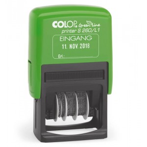 Colop Mini Dater S260/L Green Line