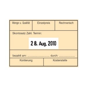 Textplatten-Set f&uuml;r Stempel Trodat Professional 5474